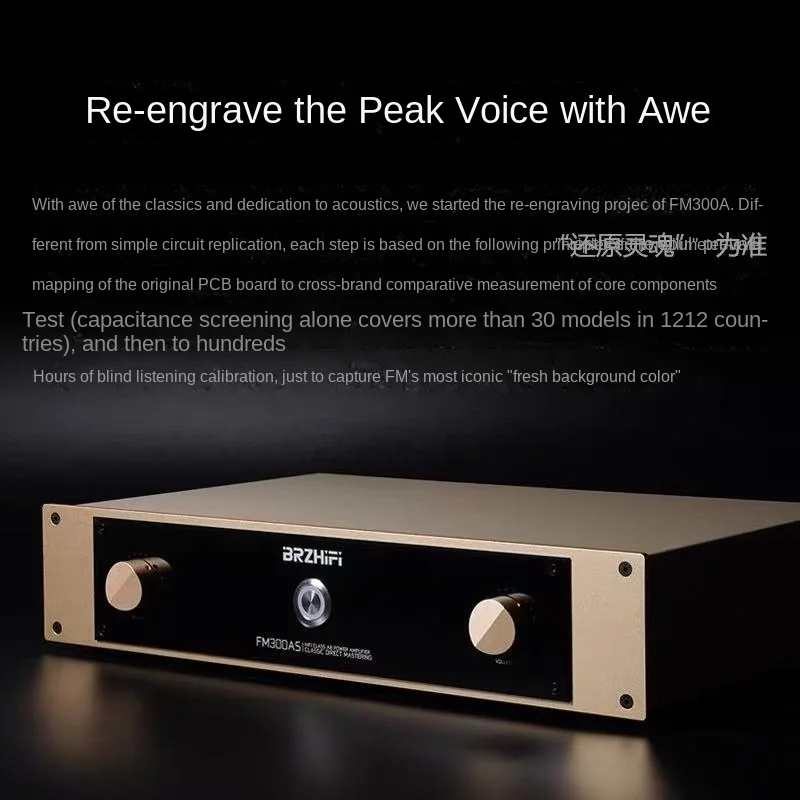 استنساخ مباشر من تصميم دائرة FM السويسرية مضخم طاقة عالي FM300AS Audiophile الصف Hi-Fi فئة A/B مكبر كهربائي