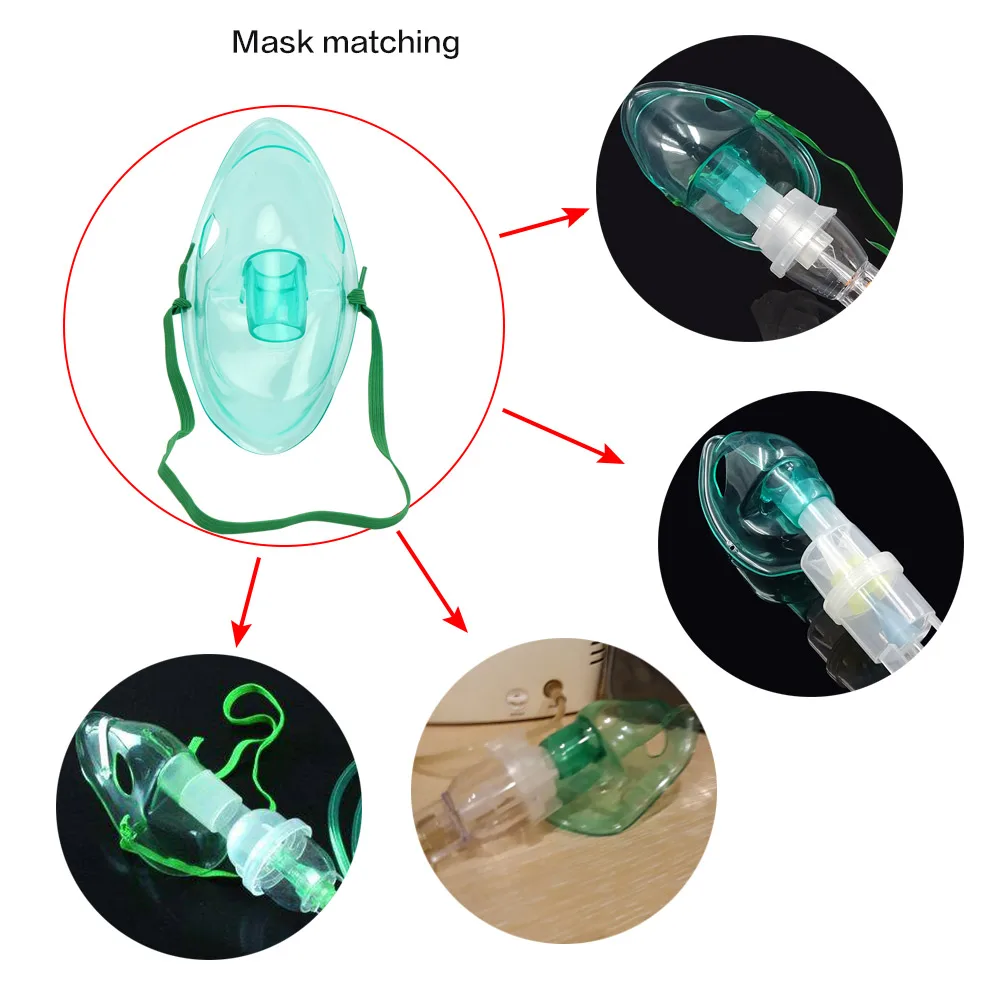 3pcs Atomizer Mask Nebulizer Masks Asthma Inhaler Accessories Steam Spray Atomization Humidifier Nebulizador for Child Adult