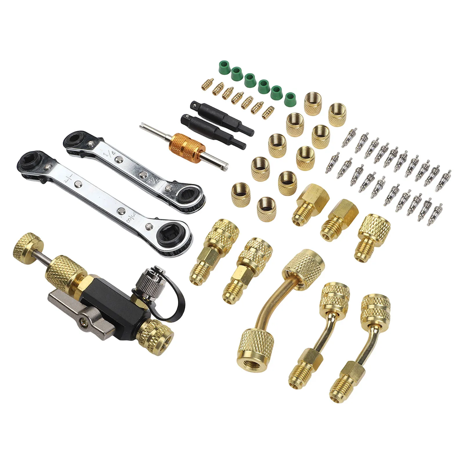 

Вакуумный набор инструментов для снятия сердечника клапана с двойным ремонтным ключом для R22 Для R12 Для R407 Для R410 Для R404 R32