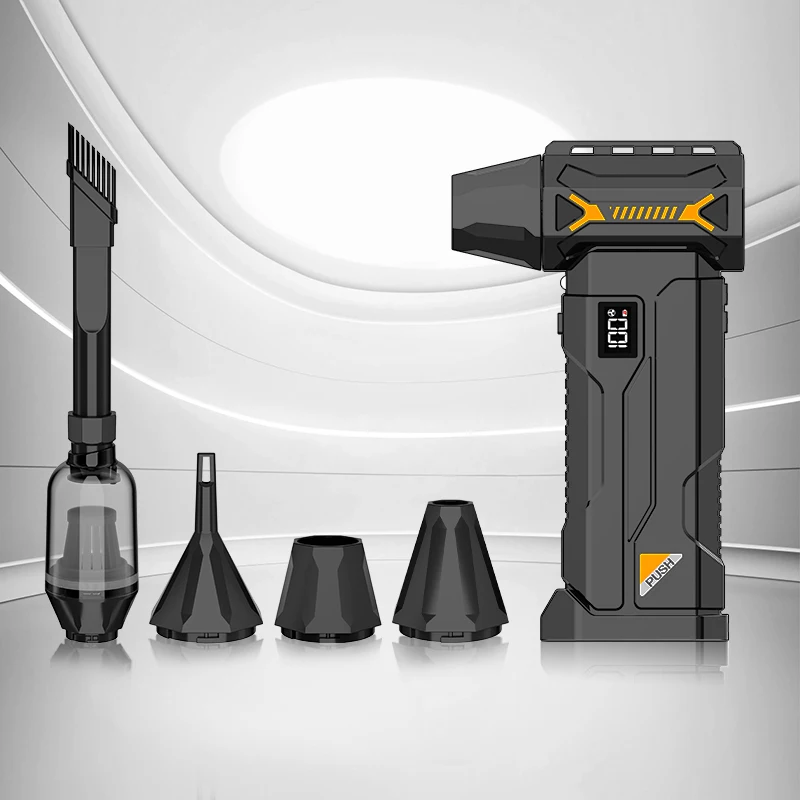 

Industrial Cordless Blower & Vacuum, 240W Brushless Motor, 4-Gear Speed, LED Display for Equipment & Industrial Cleaning