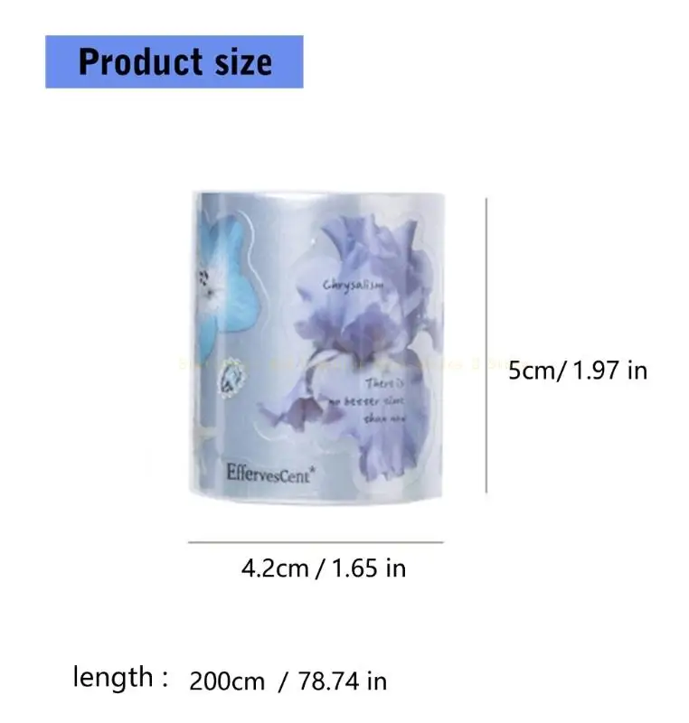 شريط فني زخرفي قابل لإعادة الاستخدام من PET Craft لاصق زخرفي لمجلات القصاصات وشريط صياغة متعدد الأغراض #6