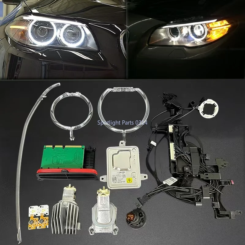 For 14-17 BMW 5 Series F10F11F18 headlight internal wiring harness ballast control unit module LED angel eye module light guide