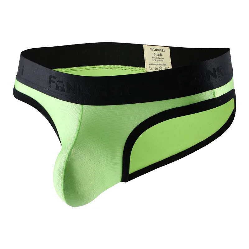 Men's Underwear Brushed Triangle Pants Japanese Simple U Convex Breathable Comfortable Briefs