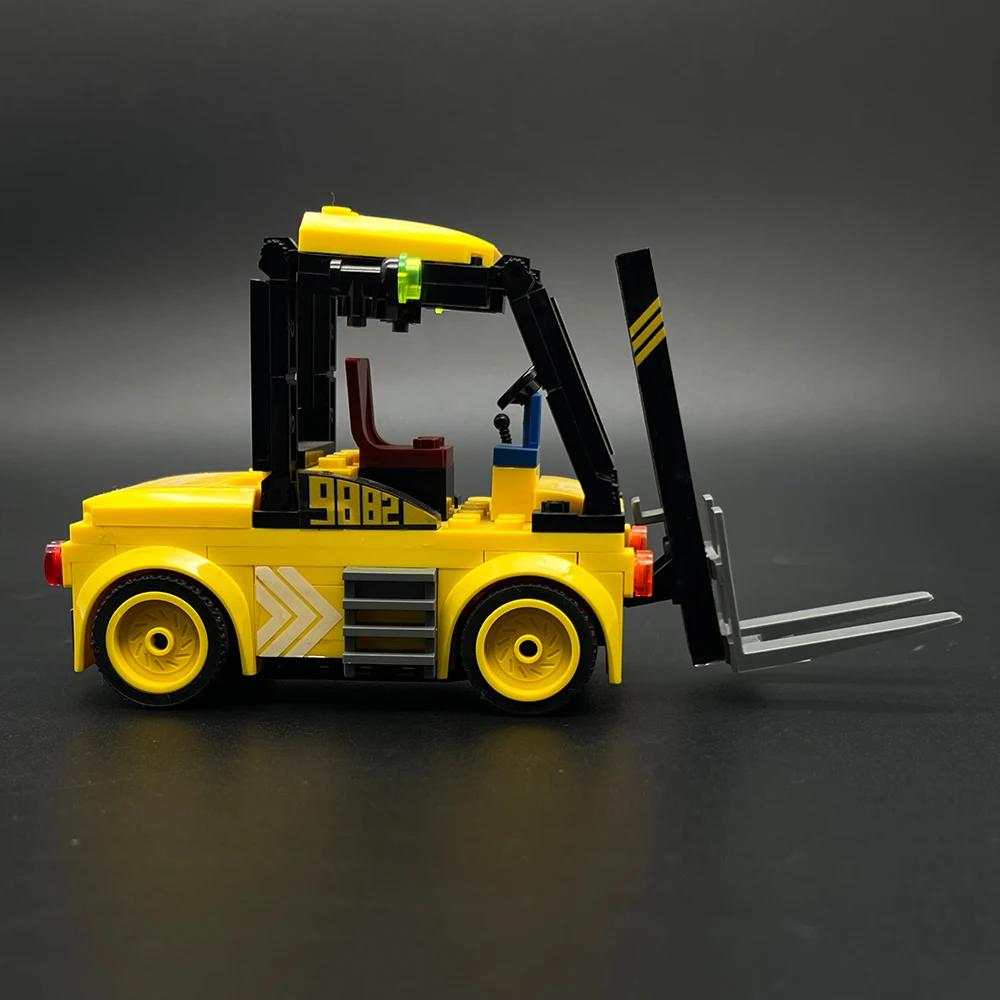 94-teiliges Technik-Gabelstapler-Bausteinset, Mini-Baufahrzeug-Bausteine DIY STEM-Spielzeug, Geburtstagsgeschenk für Kinder Jungen Mädchen – Detail 4
