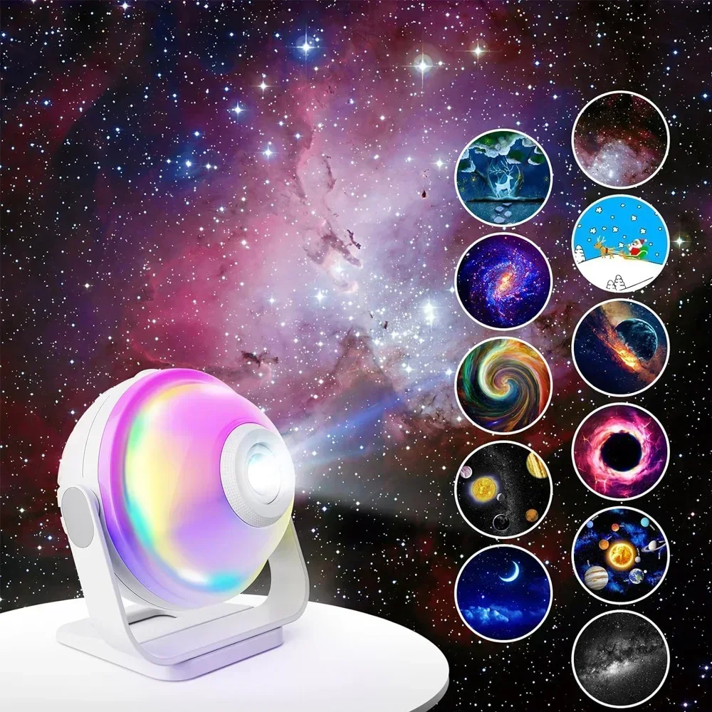 

Galaxy Projector Lights, Planetarium Star, Realistic Sky Night Light, Solar System, Moon, Kids Bedroom, Ceiling Projection Lamp