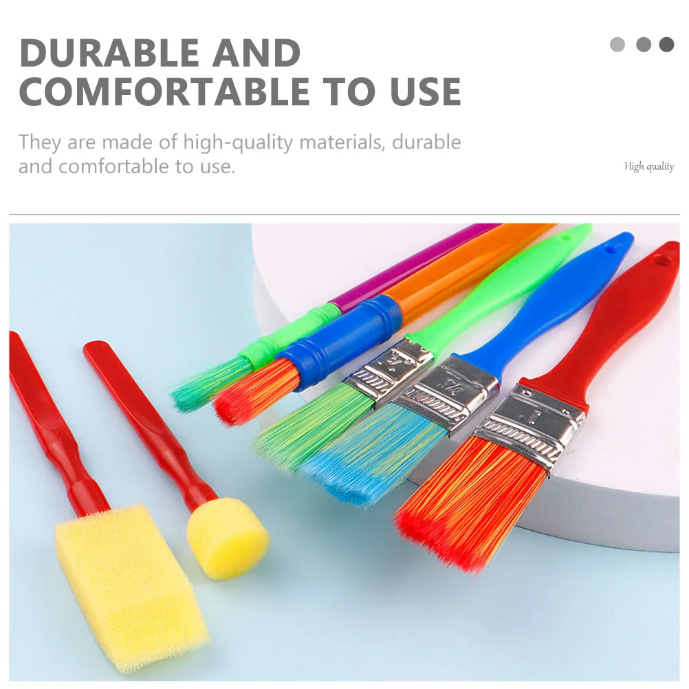 

14Pcs Students Paint Brush Set for Better Control in Tiny Details of Various Paintings Painting Oil Painting