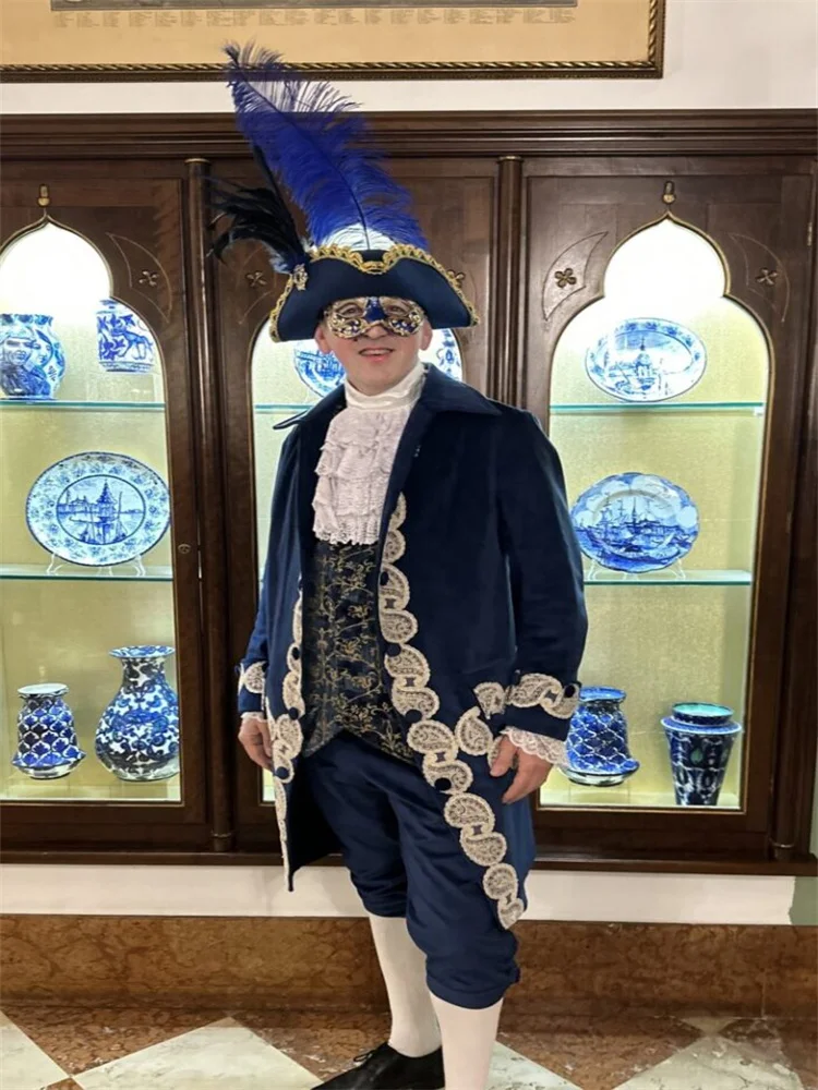 

1700s Men's Rococo Baroque Costume King Prince Suit Historical Louis Χ Ⅵ Era Luxurious Court Ball Gown