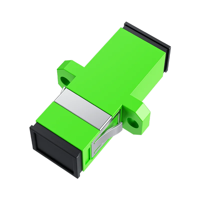 

5~50PCS SC/APC Single Mode Optical Fiber Connector Flange Head Coupler Square joint Adapter