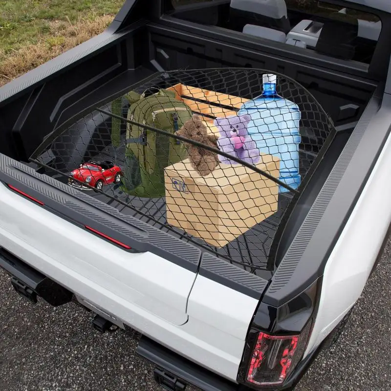 Automotive Cargo Net High Elastic Car Trunk Mesh Net Cargo Luggage Trunk For Pickup Truck Bed Back Cargo Trunk Storage Organizer