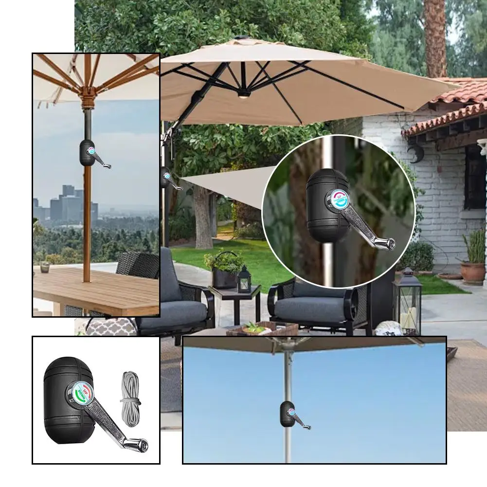 Outdoor Parasol Accessories Roman Umbrella Rocker Non-deformable Rocker Plate Sun Umbrella System Multifunctional C3I2