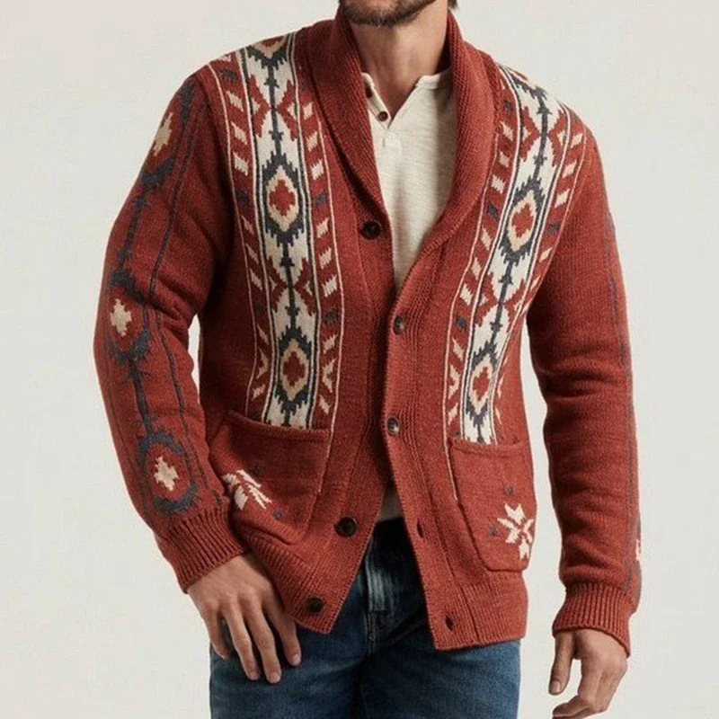 Winter Clothing Men's Knit Cardigan Sweater Long Sleeve Casual Premium Vintage Luxury Knitwear Streetwear Jacket M-3XL