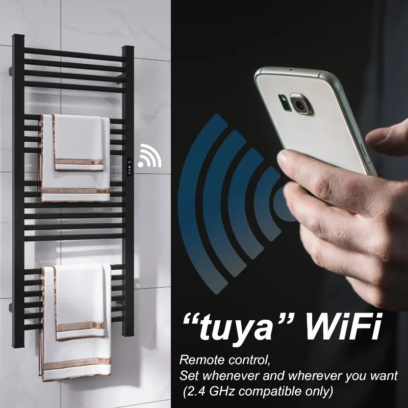 2026EVIA EV-200-2 Smart Home Heated Towel Rack WiFi Electric Towel Warmer With Timer