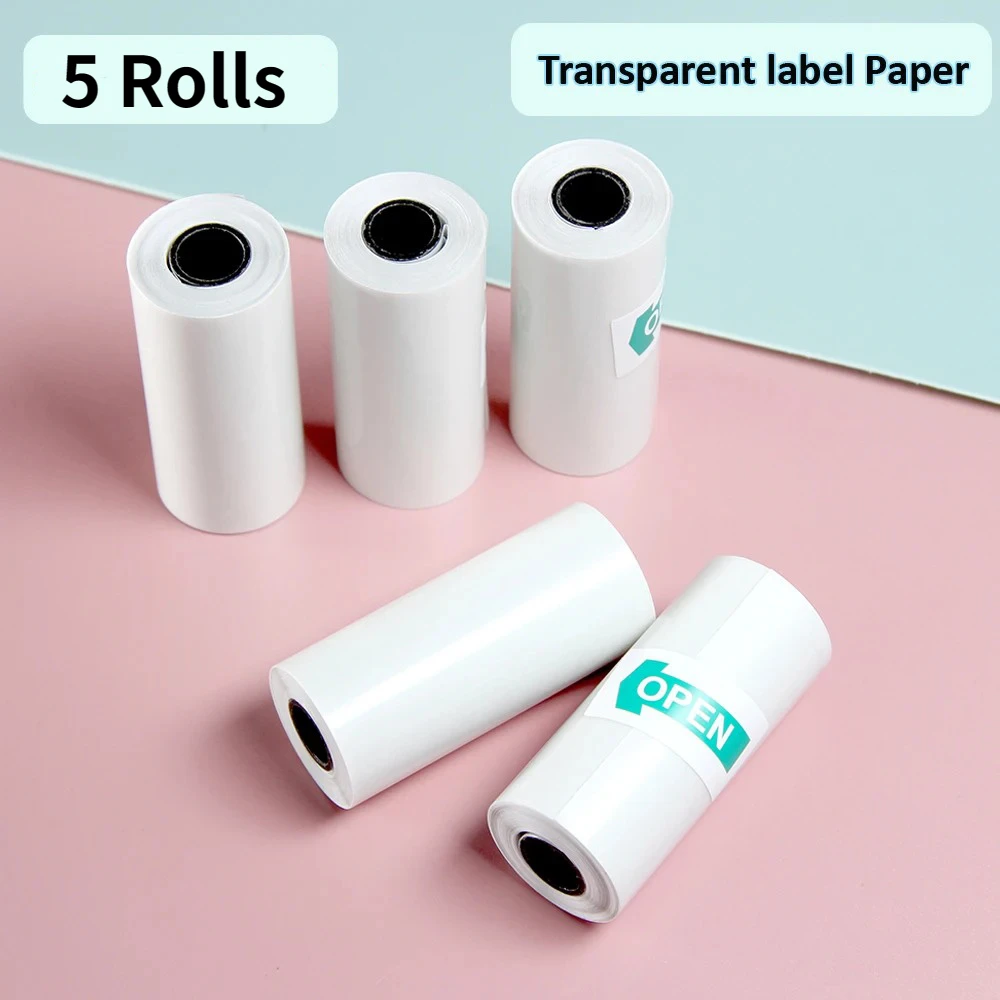 57*25MM Thermal Paper Label Sticker Self-adhesive Rolls Paper For Mini Printer Instant Print Kids Camera Photo Paper