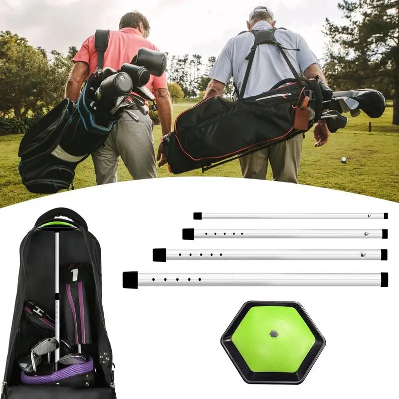 Golf Travel Bag Support Pole Aluminum Alloy Rod Golf Support Stick Portable Golf Club Stiff Arm Golf Travel Brace For Airline