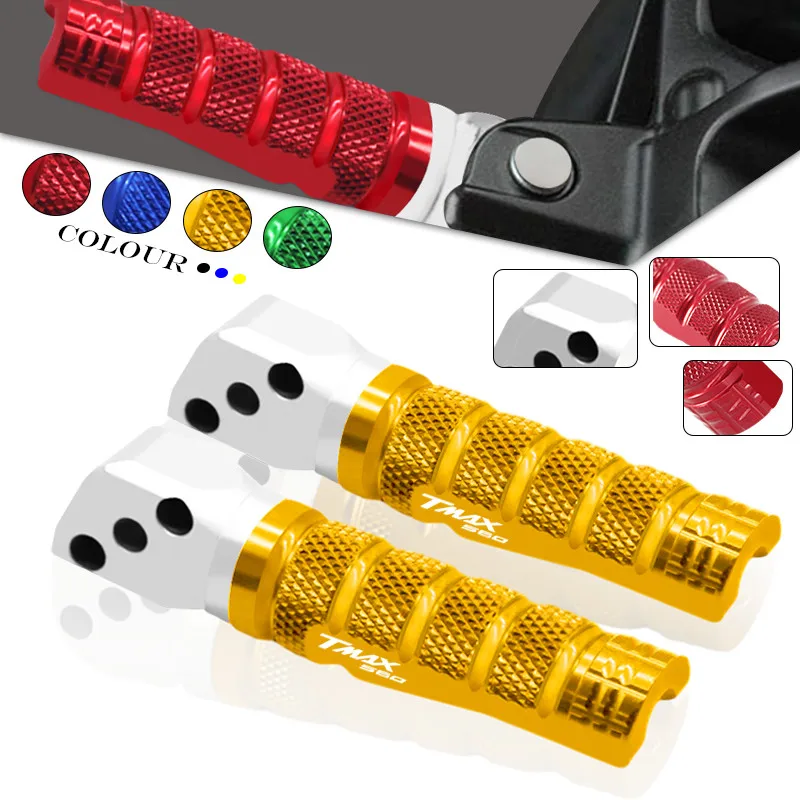

High Quality tmax Rear Passenger Footpegs For TMAX530 TMAX 530 SX DX 2017-2019 Motorcycle Universal Footrest Rests Pedals pegs