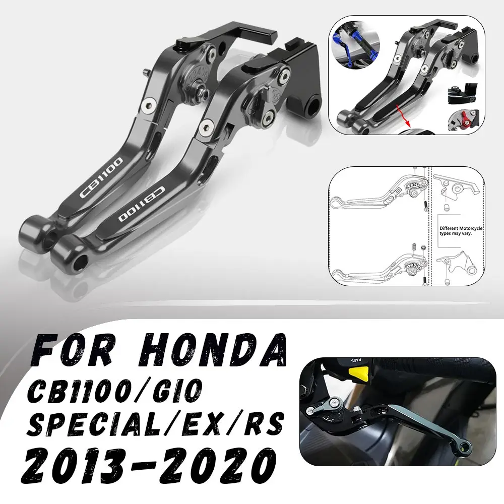 

For Honda CB1100/GIO special/EX/RS 2013-2020 Adjustable Folding Brake Clutch Levers Handlebars Grips Handle Lever Accessories