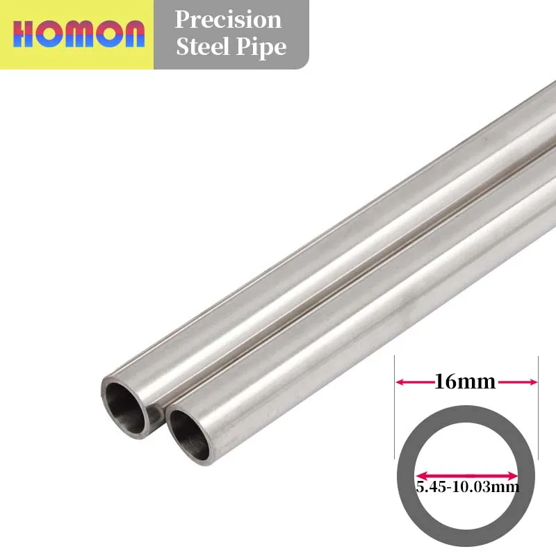 304 stainless steel circular capillary tube with an outer diameter of 16mm, polished both inside and outside