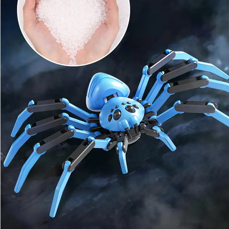 Halloween Spider Spider Animal Model 3D Printed Toy realistico Spider Prank figure di ragno spaventoso per la decorazione della scrivania dell'ufficio domestico