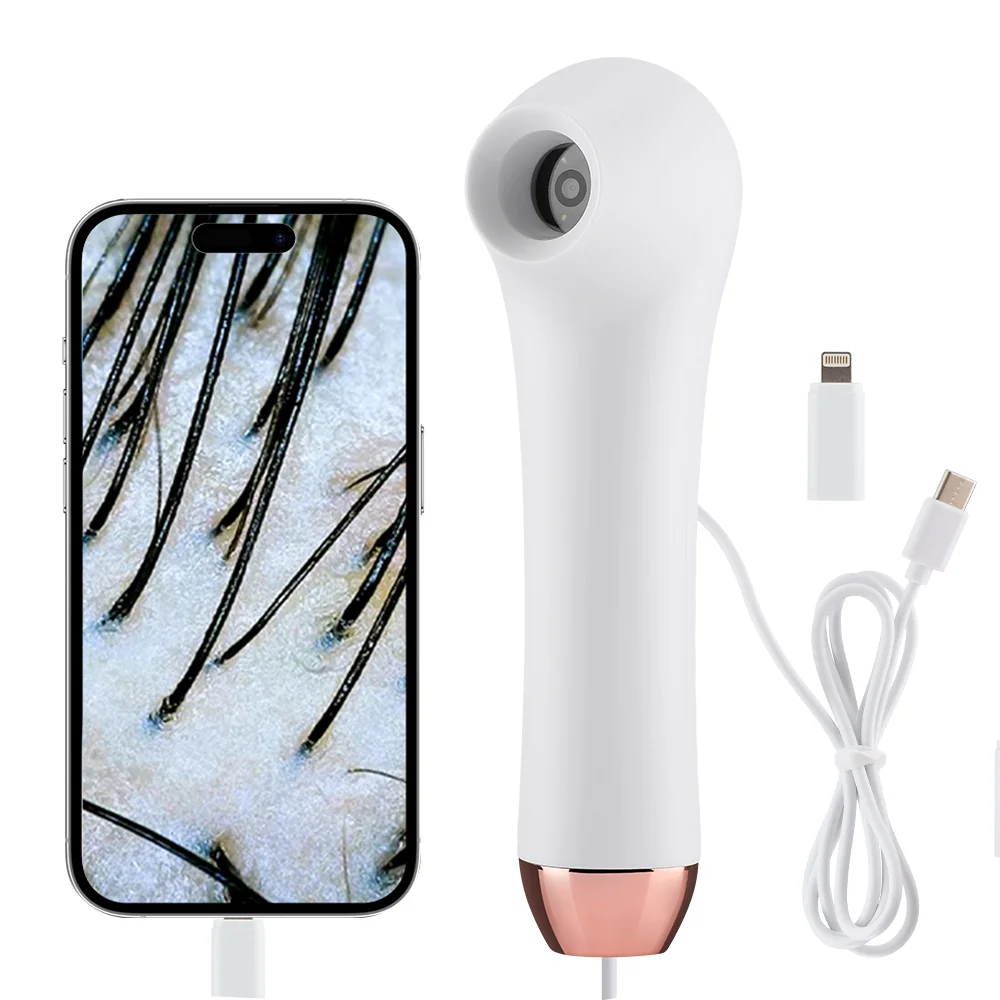 

Scalp Skin Hair Follicle Detector Wireless Electron Dermatoscope Scalp Detection Pores Magnifier Facial Skin Analyzer Machine