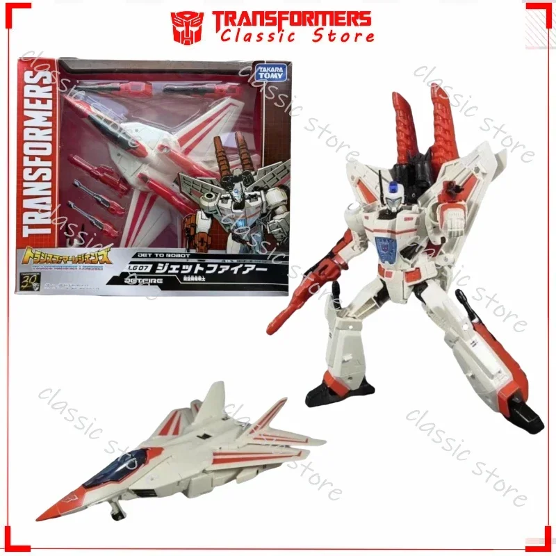 ในสต็อกคลาสสิก Transformers ของเล่น IDW LG-07 Jetfire Skyfire 4.0 KO Edition Cybertron Autobots Action Figures ของขวัญสะสม