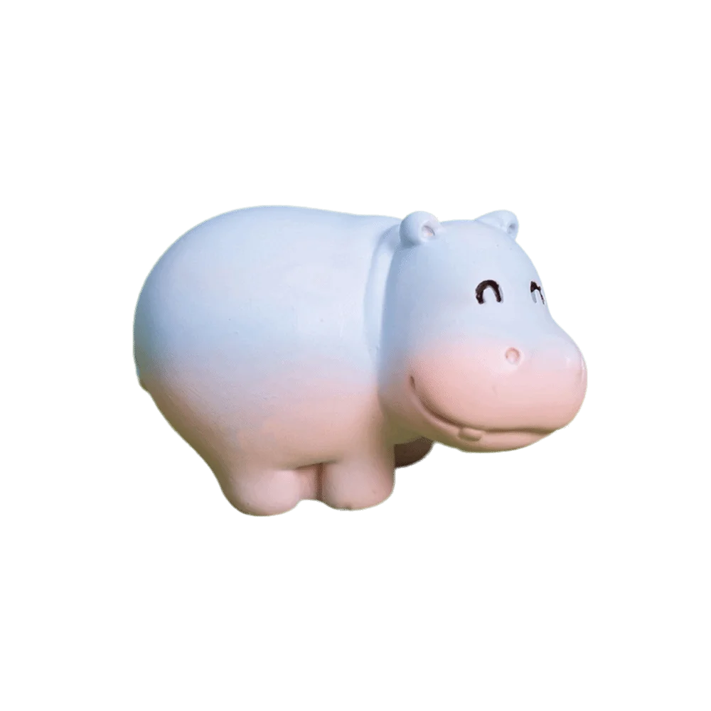 Q-like pear-shaped design Resin Hippo Statue Cartoon Style 6 options available Baby hippopotamus figurine Miniature Figure