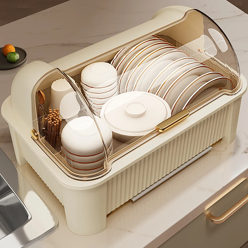 

Многофункциональная корзина-органайзер для кухонной мойки с крышкой, для хранения посуды, тарелок и мисок, без перфорации