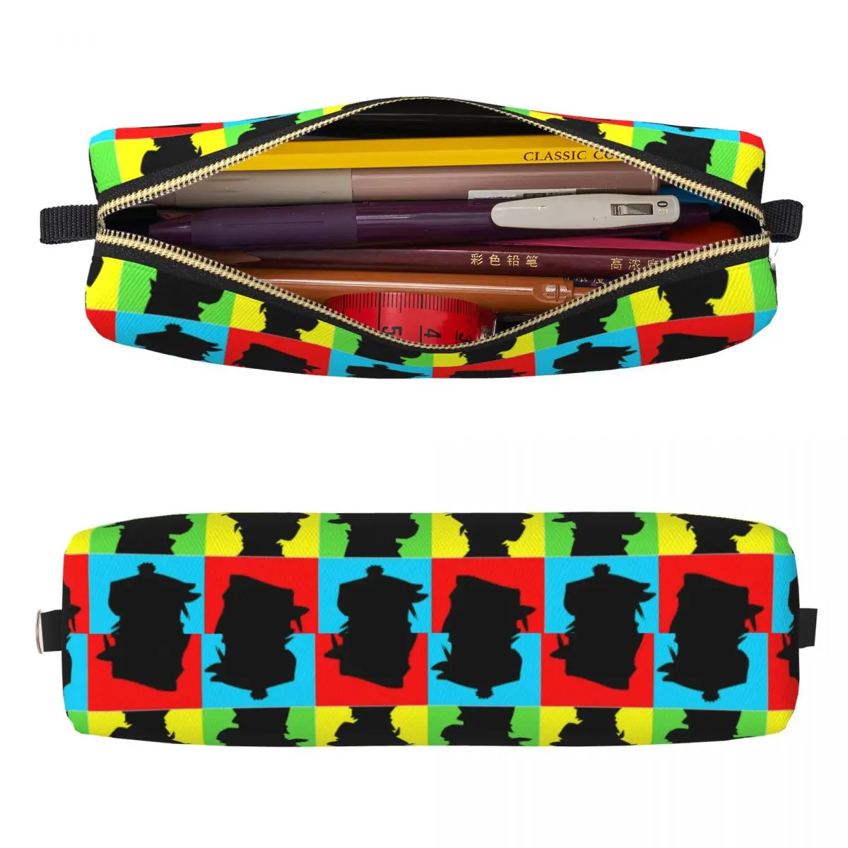 Пенал Angel Gorillaz, сумка-держатель для ручек в стиле рок, студенческая большая сумка для хранения школьных принадлежностей, подарки, пеналы