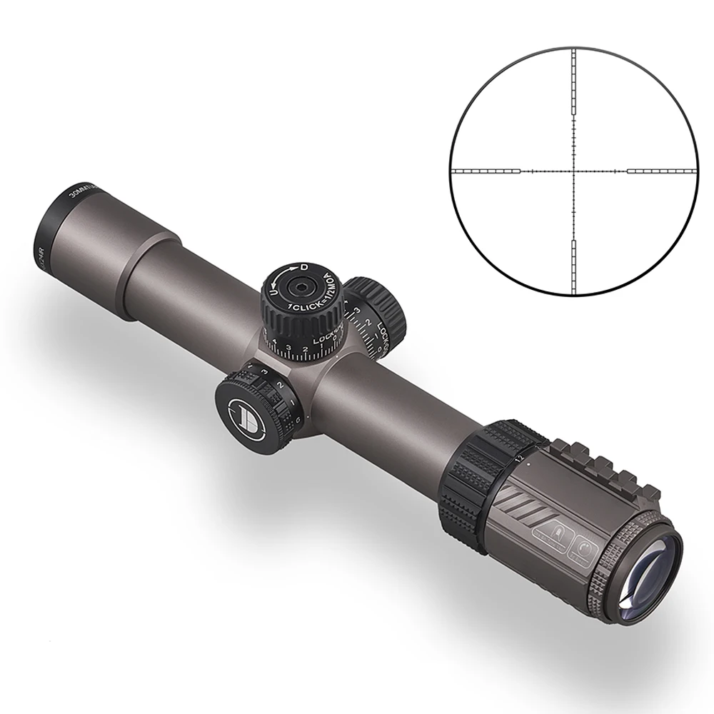 Tactische 1.2-6X24IR 30mm scope Airsoft compacte richtkijker Roodgroene dubbele verlichte optische vizieren voor jachtschieten