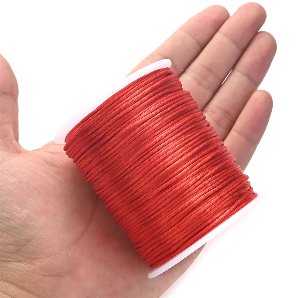 100 m/Rolle, 1,5 mm, koreanischer Seidenfaden, chinesischer Knoten, Fadenseil, Nylonfaden, Klebebandrolle für Schmuckherstellung, DIY Shambhala-Armband Nec – Detail 6