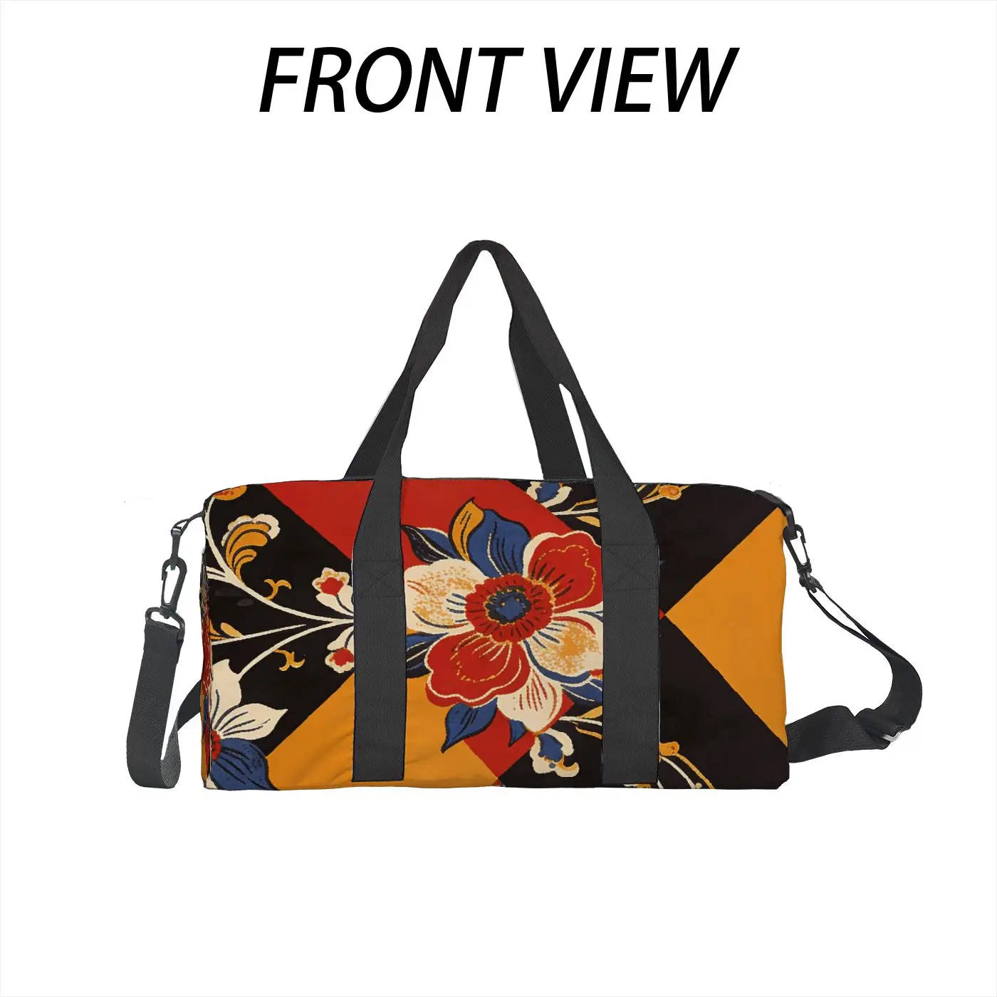 

Винтажная сумка-тоут с цветочным принтом, дорожная сумка, спортивная сумка, сумка через плечо, высокое качество, большая вместимость, модный подарок, для повседневных поездок