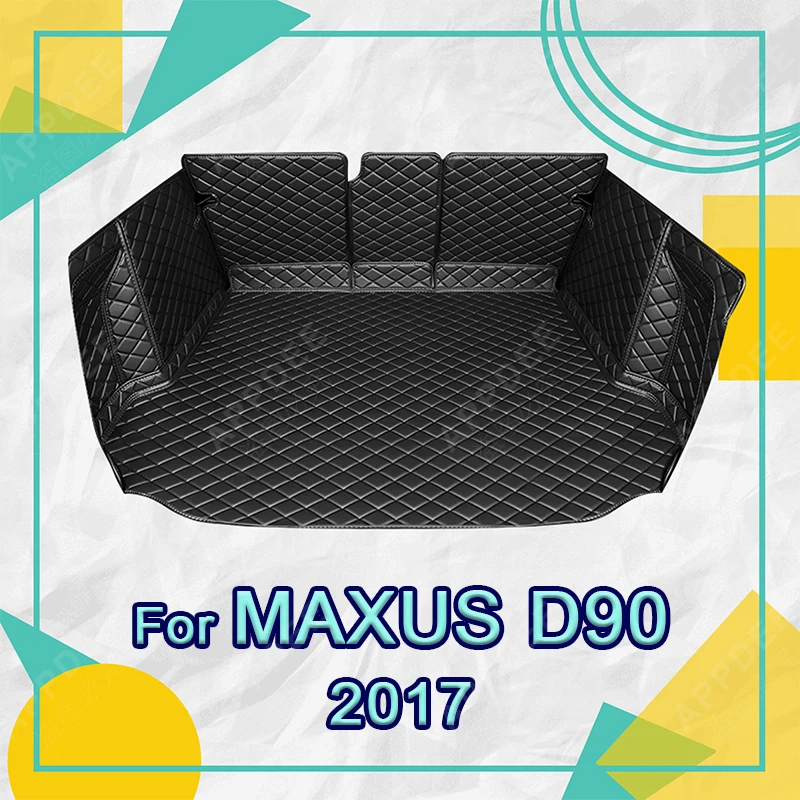 

Автоматический коврик в багажник с полным покрытием для MAXUS D90 7-местный внедорожник 2017, чехол для багажника автомобиля, подкладка для багажника, аксессуары для защиты салона