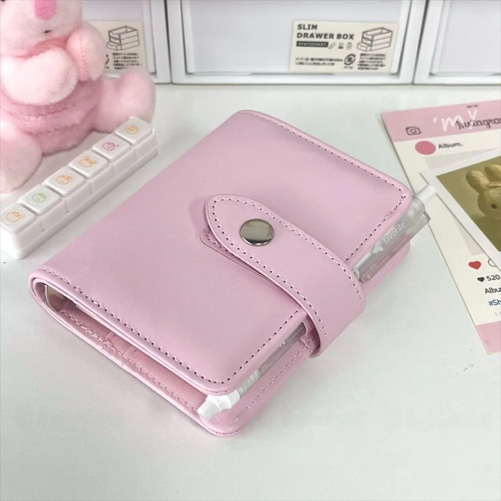 New PU Leather Leather Handbook Detachable Design Refillable Removable Shell 5-Hole Filler Loose-leaf Shell for Portable Plan