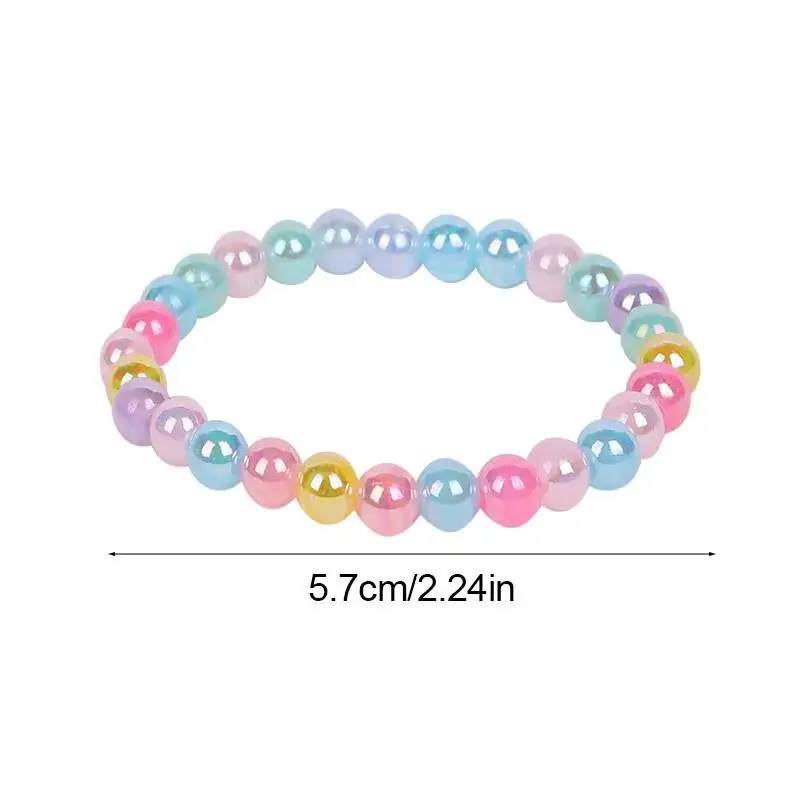 Fashion Colorful Beads Bracelet Kids Girls Birthday Party Favors Goodie Pinata Filler Baby Shower Wedding Guest Treat Gifts view 6