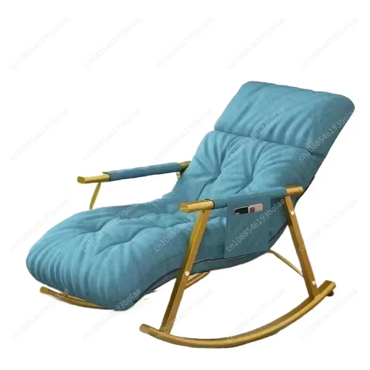 Simple modern foldable bedroom net red lazy balcony leisure rocking chair home lunch break sofa adult reclining chair  cadeira