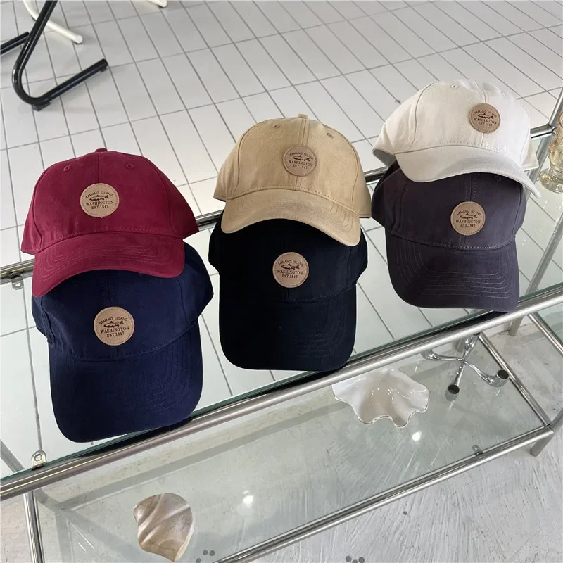 

Street Peaked Cap Women's Casual All-Match Early Autumn Sun-Proof round Face Baseball Cap