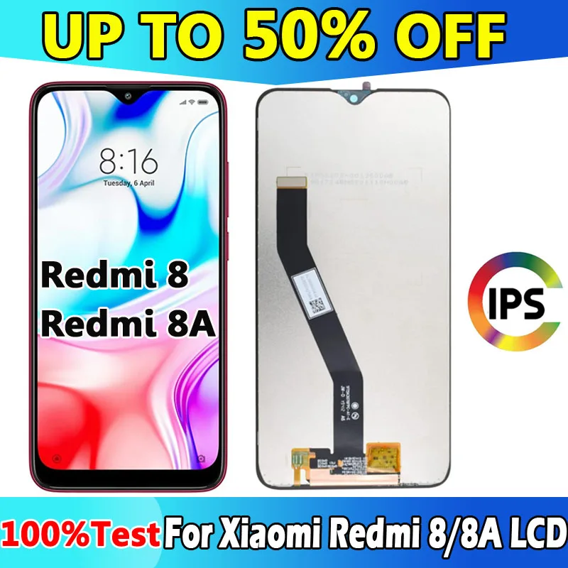 6.22'' For Xiaomi Redmi 8 LCD Display Touch Screen Digitizer Assembly For Redmi 8A LCD Redmi8 M1908C3JH LCD Screen with Frame