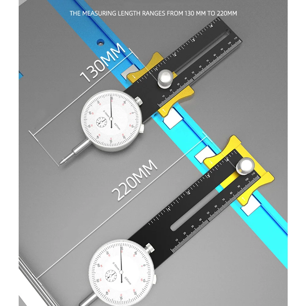 Table Saw Dial Gauge Corrector Aluminum Alloy for Saw Table Saw Blade Parallelism Correction Woodworking Tool