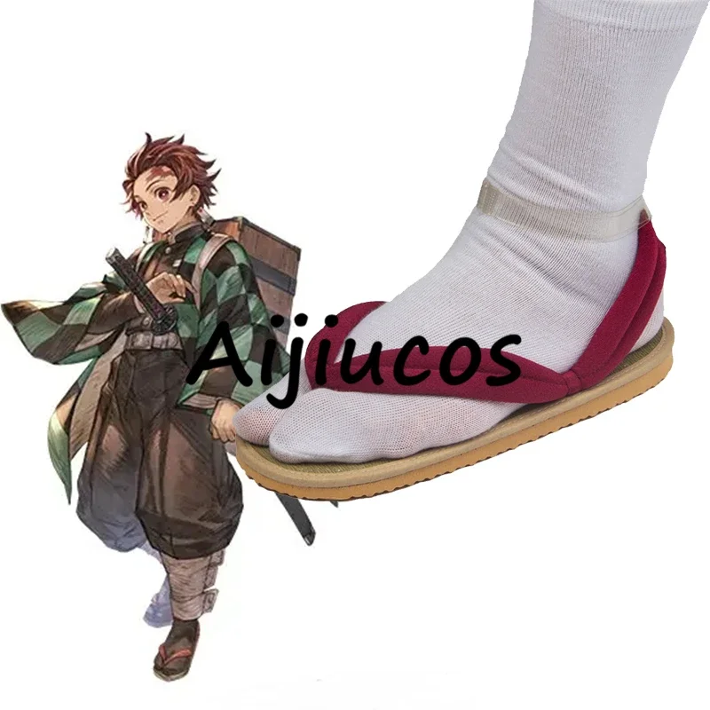 Anime Demon Slayer Kamado Nezuko Tanjirou Kochou Shinobu Zenitsu Cosplay Shoes Halloween Party Sandals Slippers For Unisex - view 3