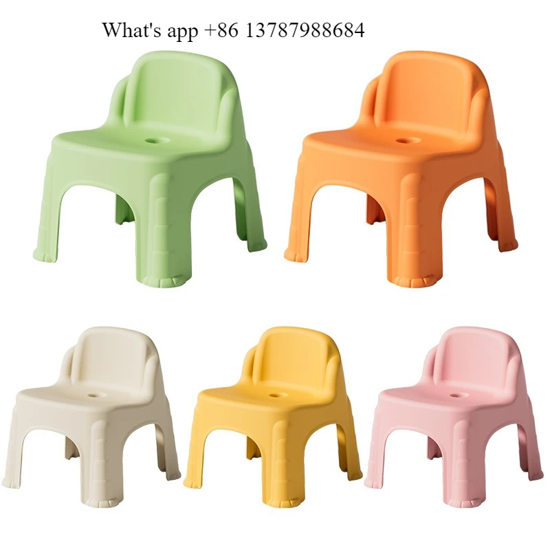 

Детский пластиковый стульчик, стульчик для детского сада, складной стульчик для малышей, стульчик со спинкой для гостиной, табурет для переобувания