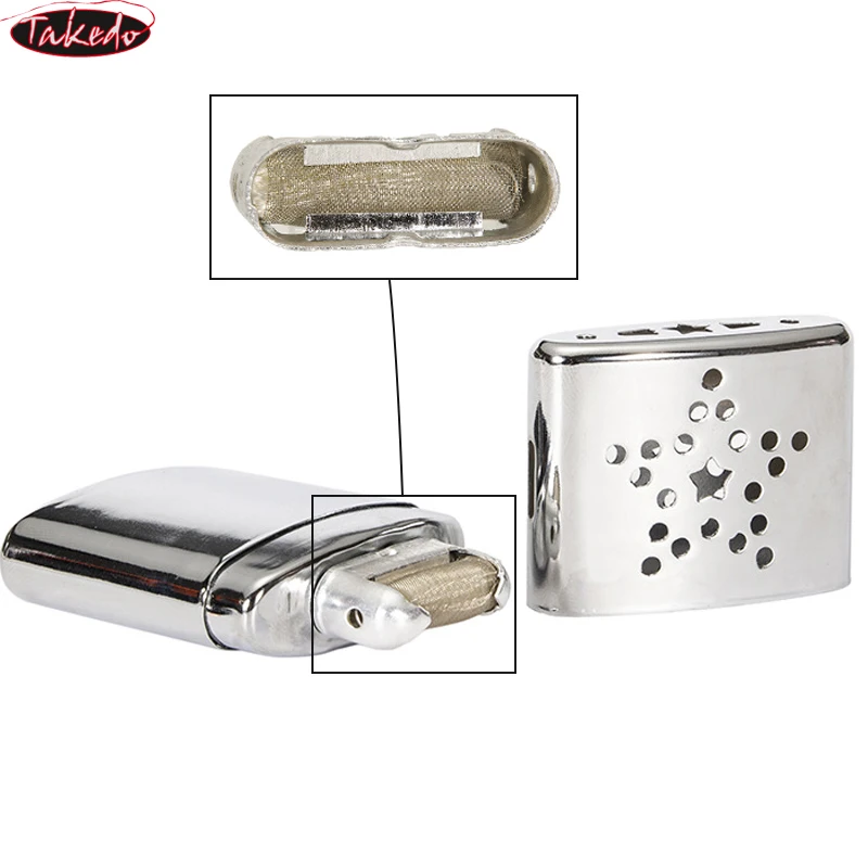 TAKEDO Portable Warm Hand Stove Reusable Kerosene Hand Warmer For Ice Fishing Camping Winter Outdoor Sport Heating Equipment