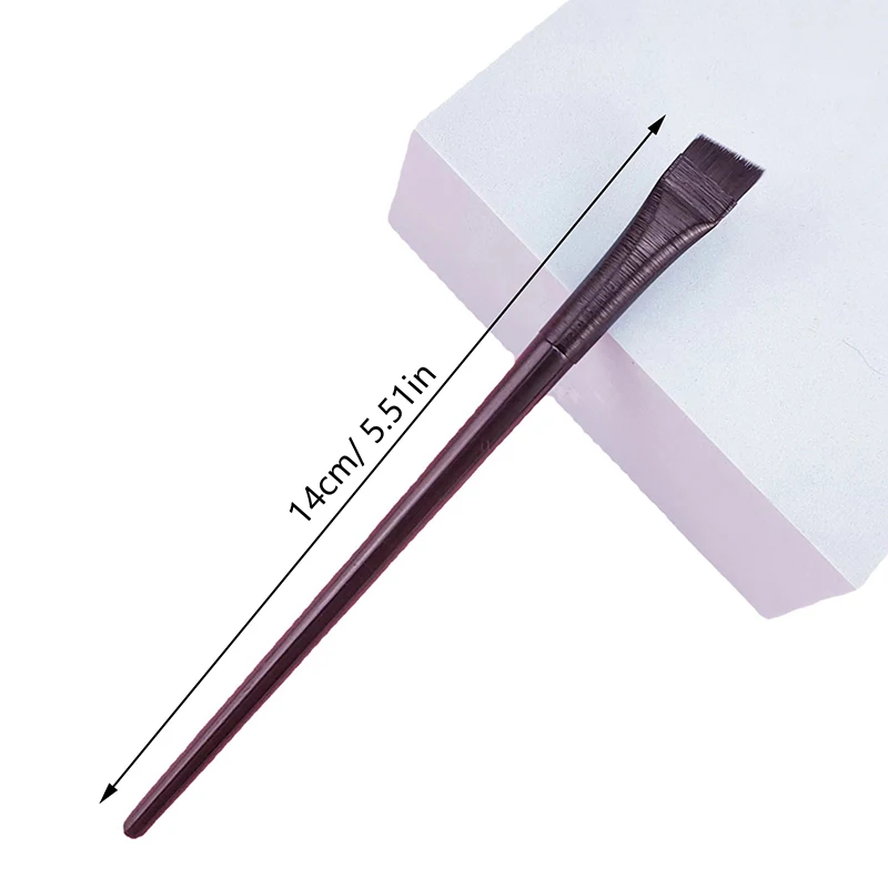 1PCS Portable Small Angled Eyebrow Brush Eyebrow Contour Brush Eyebrow Eyeliner Brush Female Makeup Tool