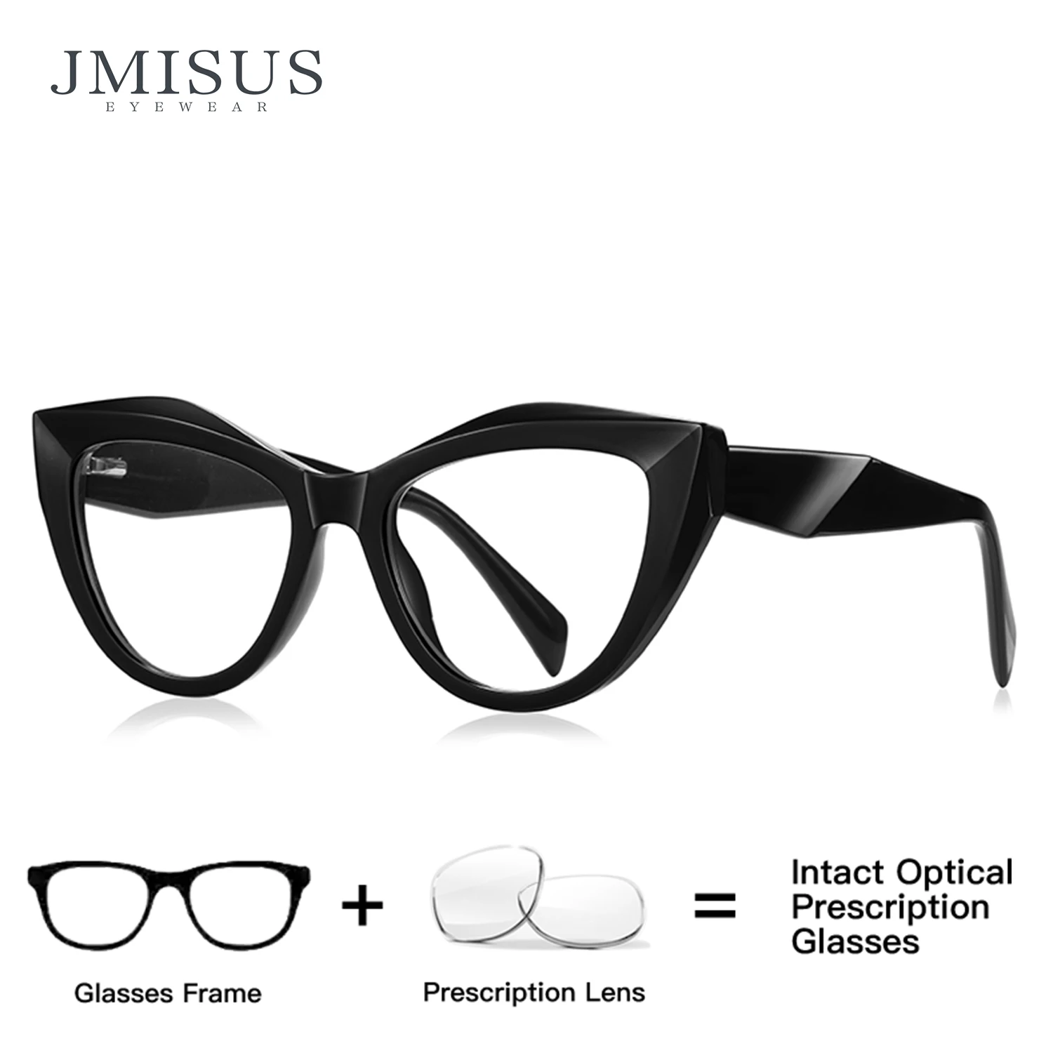 

JMISUS Square Prescription Glasses Fashion Myopia Progressive Eyeglasses Women Anti Blue Light Photochromic Optical Eyeglasses