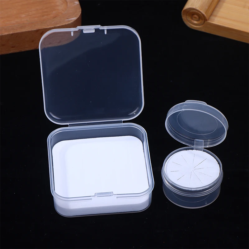 5 قطعة صندوق صيد ذبابة شفافة مستديرة/مربع تصميم رغوة إدراج أنواع صغيرة من البلاستيك تخزين صغير صندوق معالجة الصيد