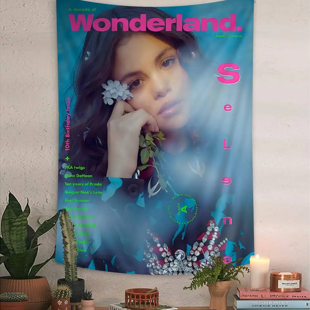 American female S-Selena singer Colorful Tapestry Wall Hanging Bohemian Wall Tapestries Mandala Wall Art Decor