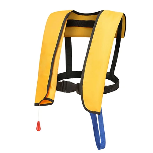 Professioneel visvest Automatisch opblaasbaar PFD-zwemvest, drijfvermogen 150N voor watersport Survival Jacket Rafting Varen