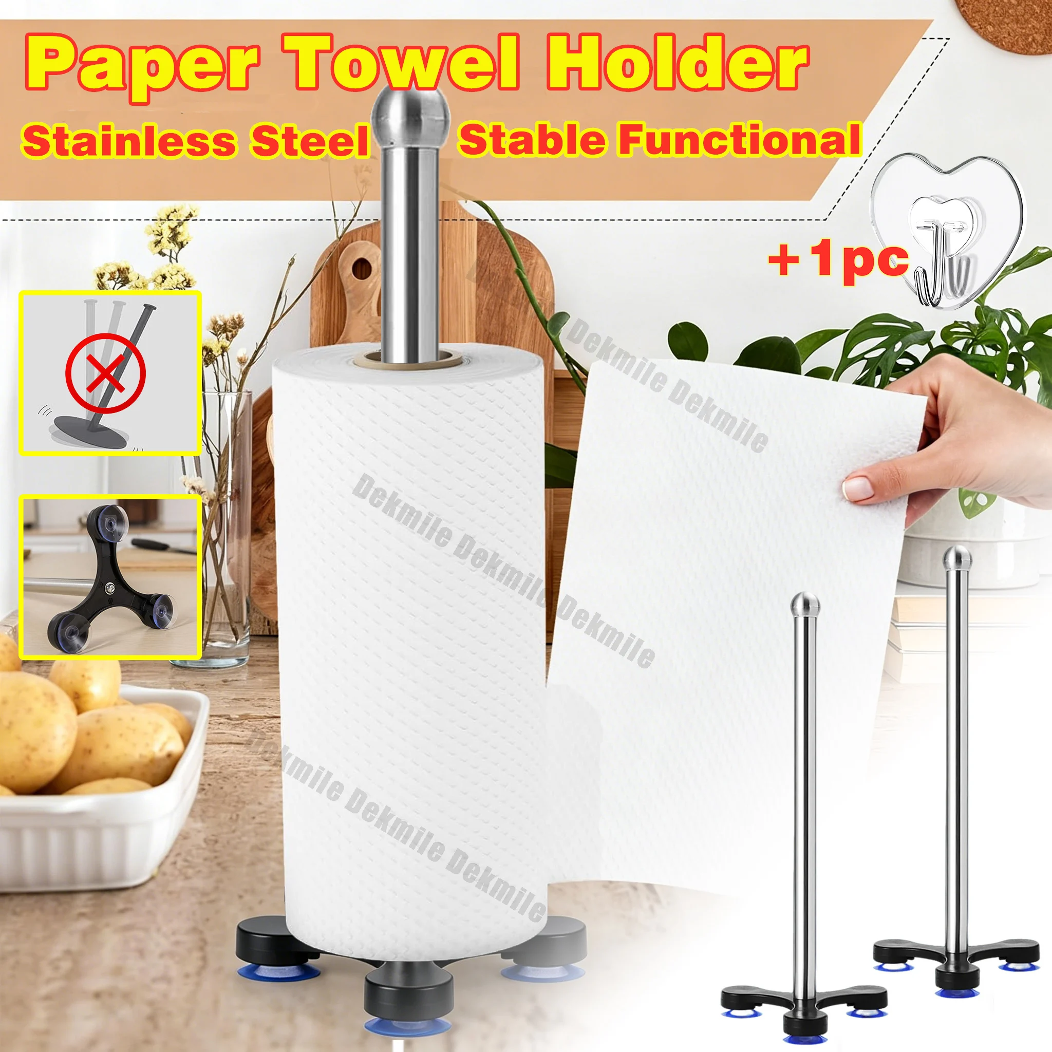 Kitchen Stainless Steel Toilet Paper Holder Roll Paper Stand Organizer Hanger Tissue Rack Bathroom Towel storage Accessories