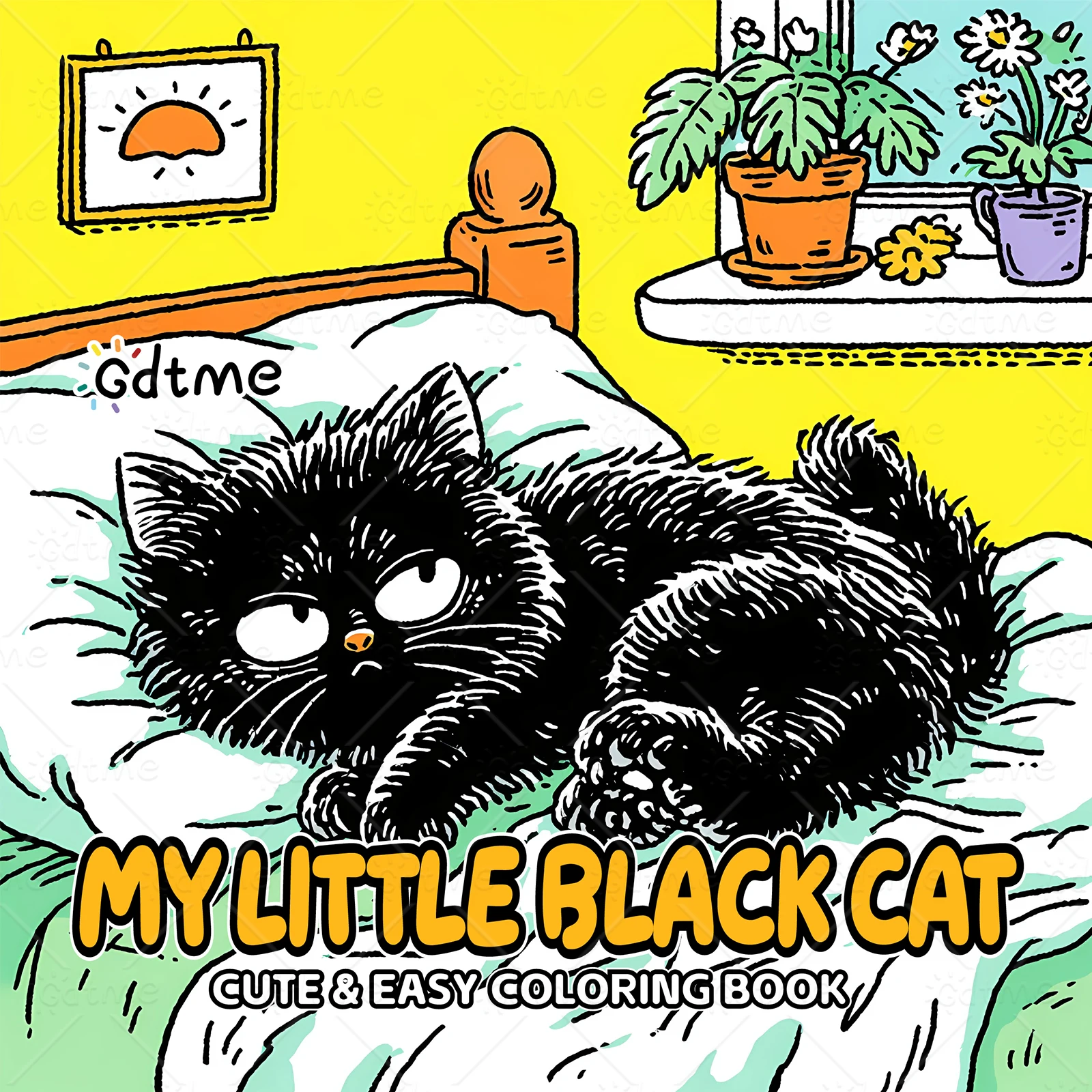 MY LITTLE BLACK CAT Kleurboek voor volwassenen en tieners met schattige, gezellige dagelijkse activiteiten voor ontspanning (Cozy Spaces Coloring)
