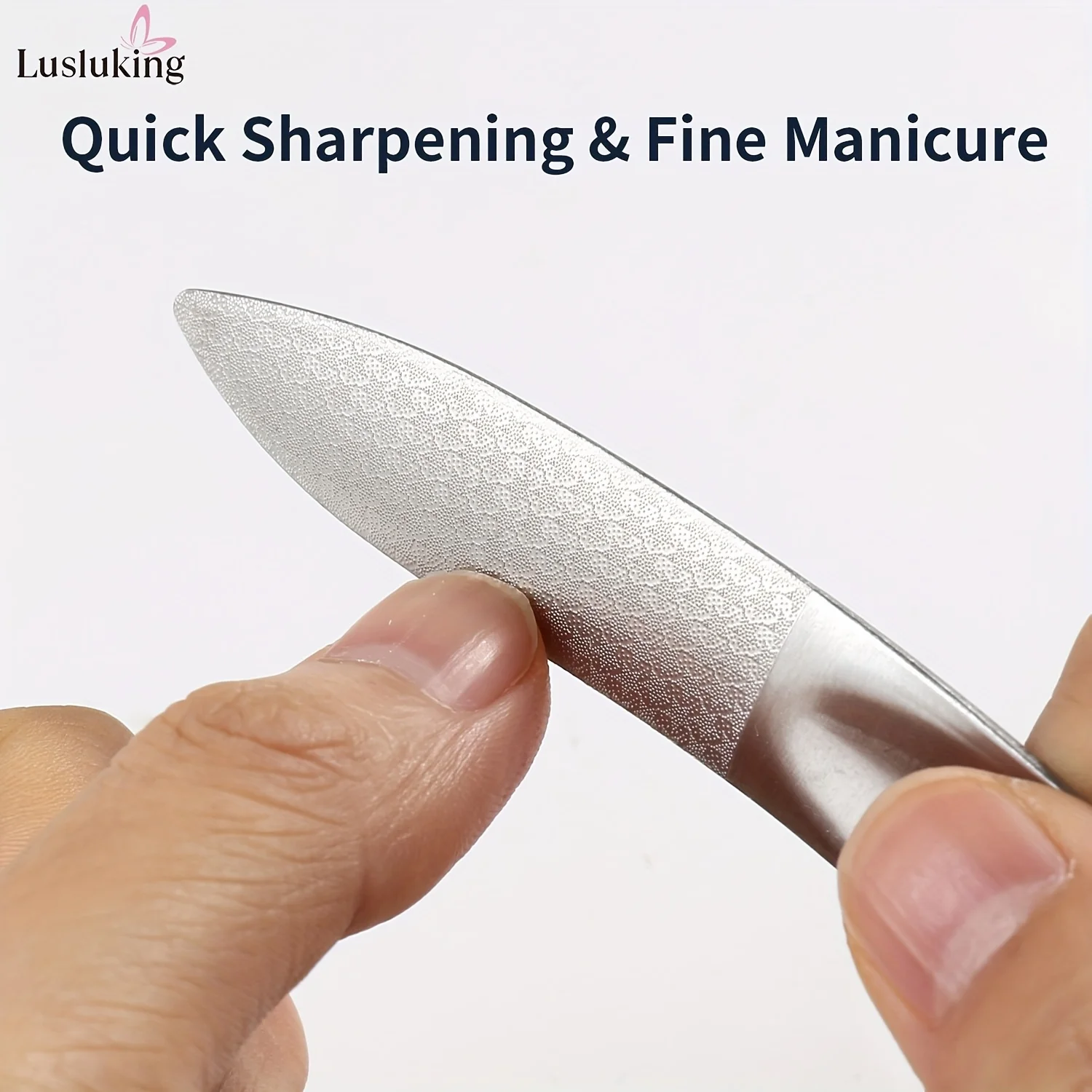 Stainless Steel Nail Files Double-Sided Mini Manicure & Pedicure Tool for Smooth Nails Ideal for Home or Salon Use