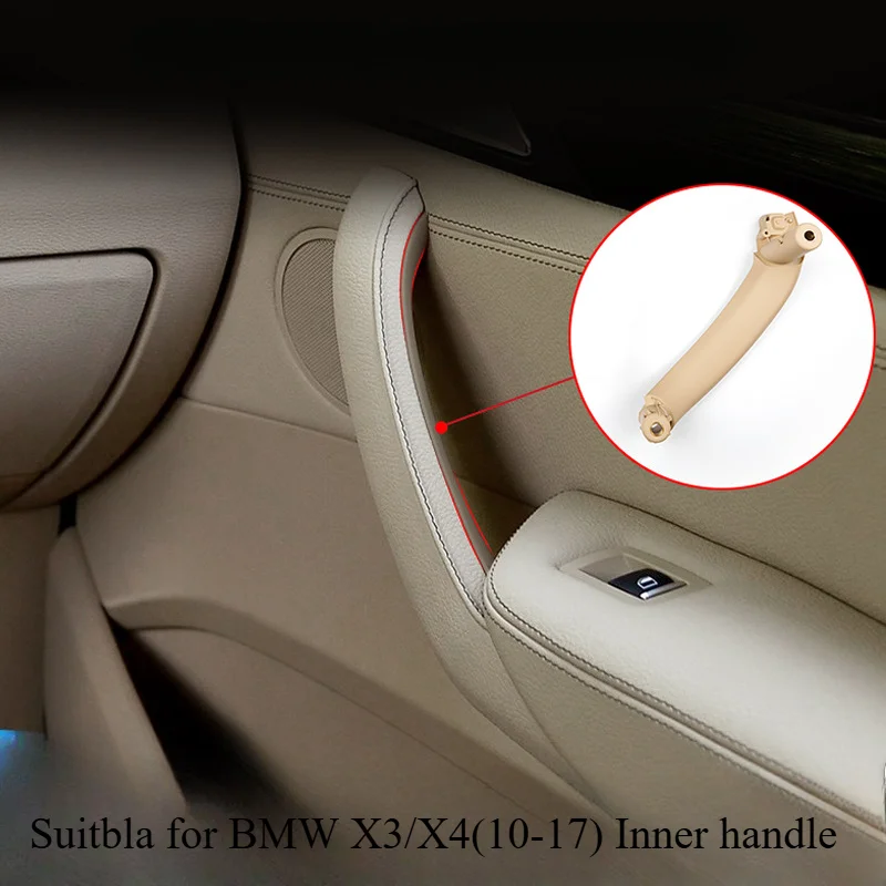 Fibra de carbono Inner Door Handle, aplicável a BMW X3, X4, F25, F26