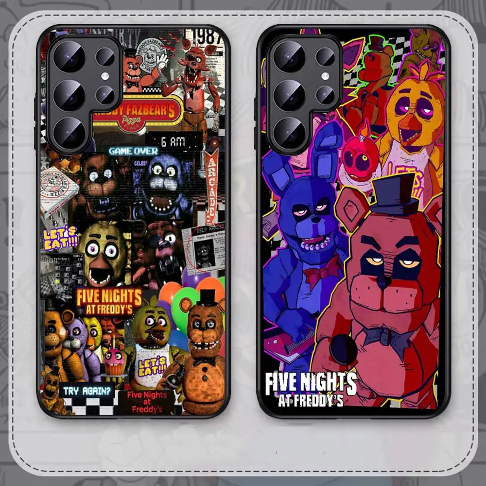 Amine F-Fnaf F-Five-nights-At-Freddys Phone Case For Samsung S 24 fe 25 Ultra plus 20 lite 21 30 22 23 24 22 Ultra 5G Fundas view 5